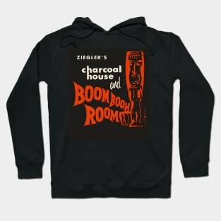 Vintage Charcoal House and Boom Boom Room Tiki Bar Hoodie